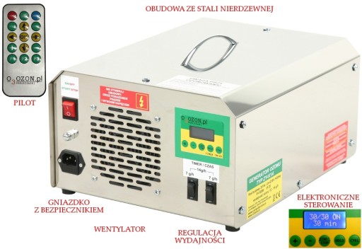 ПОЛЬСКИЙ ОЗОНАТОР ГЕНЕРАТОР ОЗОНА 9,9 г/ч