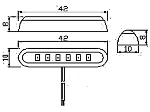 Светодиодная лампа Багажник Вещевой отсек Ниша Ножки NEON 12V 24V