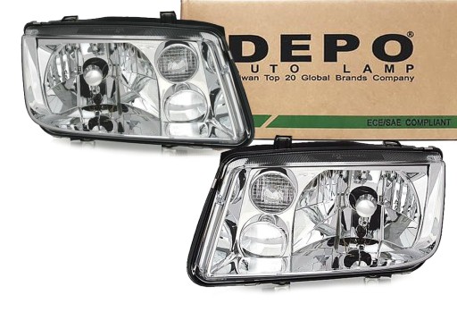 DEPO REFLEKTORY LAMPY H4 VW BORA L+P NOWE 2 SZT