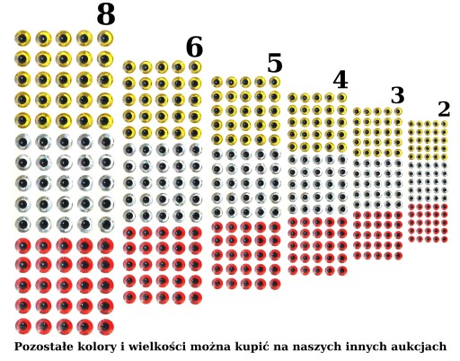 100 x OCZY DO PRZYNĘT SZTUCZNYCH 3D 3mm SREBRNE