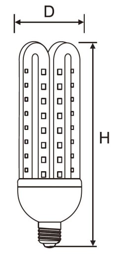 CORN CORN LED лампа E27 30Вт = 235Вт теплая ОЧЕНЬ МОЩНАЯ