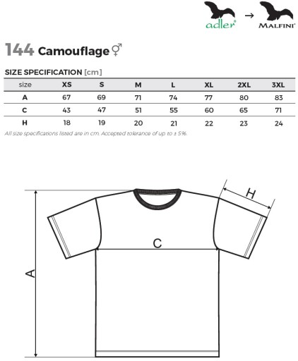 Футболка Adler Camouflage 160 г/м