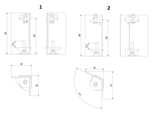 BASE LEGS ножки подставки для каркаса NADIA INSERT