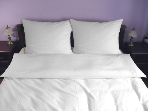 HAH Постельное белье 220х240 baw100%155г KingSize белый, экрю