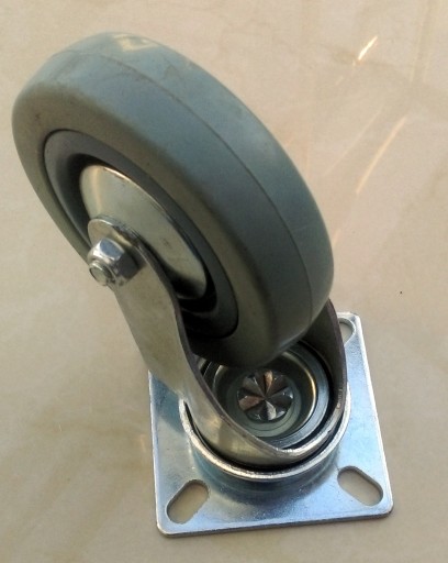 Zestaw kół 100 mm 4 szt szare 270 KG hamulec kółka