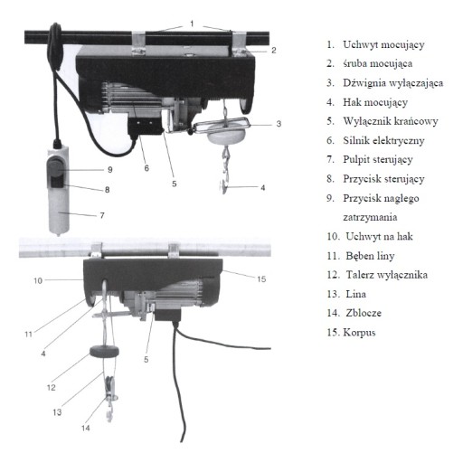 WCIĄGARKA WYCIĄGARKA ELEKTRYCZNA 300 600 KG MAGNUM Z LINĄ 20M