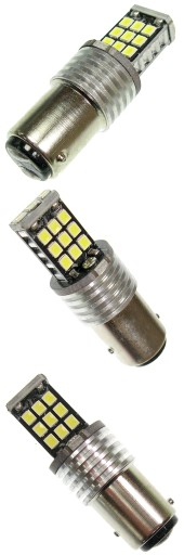 LED BAY15D P21/5W 21xSMD БЕЛЫЙ 12В CANBUS