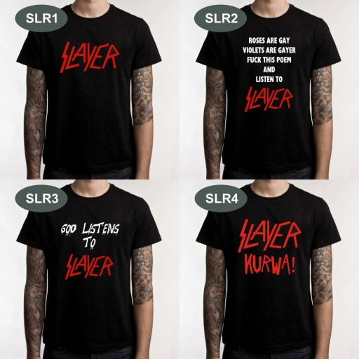 ФУТБОЛКА SLAYER 10 РАЗМЕРОВ ДИЗАЙНОВ. S-XXL