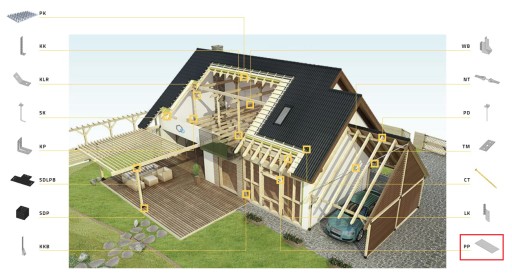 PP6 PŁYTKA PERFOROWANA ŁĄCZNIK OC 60x160 10szt