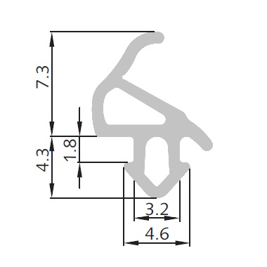 ALUPLAST S-1559 A Уплотнители окон