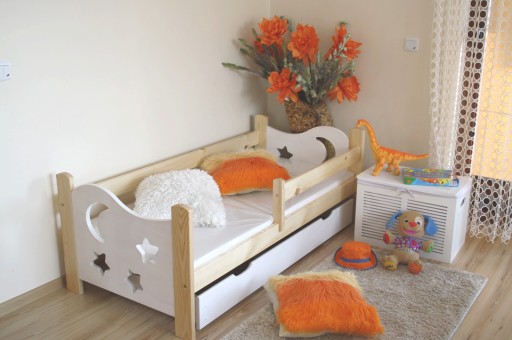 Łóżko dziecięce SEWERYN 70x160 bs materac KPG