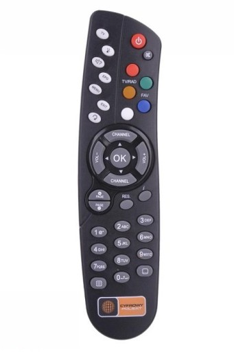 Оригинальный пульт дистанционного управления Cyfrowy Polsat BOX Echostar HD7200 HDS400 SD717 BL/SILVER