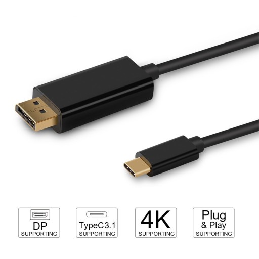 Кабель-адаптер USB Type C к DP DisplayPort 4K 3,1 Вт