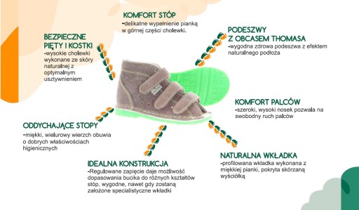 Danielki kapcie profilaktyczne TA125 r 18 granat F