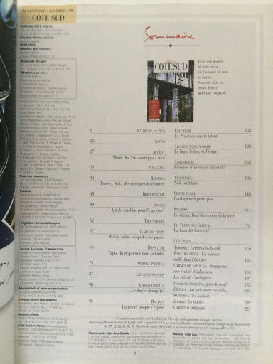 Cote Sud numero 54 Octobre - Novembre 1998