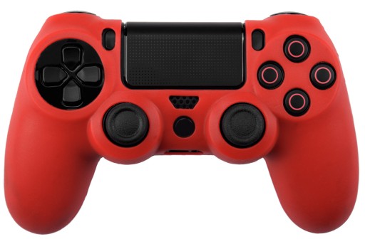 Чехол Overlay Silicone PS4 Pad, красный