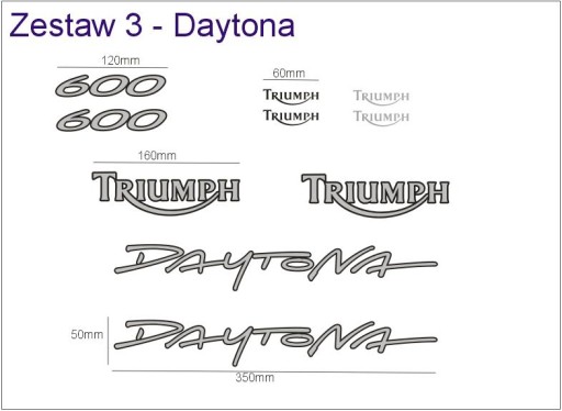 Наклейки Triumph st 1050 sprint Daytona Tiger tt