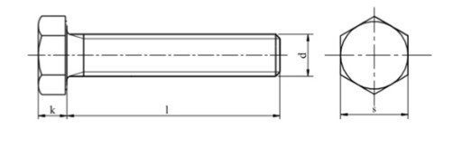 M20x1,5x45 Винт с мелкой посадкой, класс 10,9 DIN 961 1 шт.