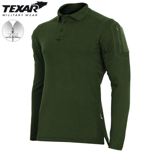 BLUZA WOJSKOWA KOSZULKA POLO Z DŁUGIM RĘKAWEM ELITE PRO TEXAR OLIWKOWA XXL