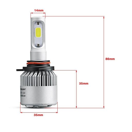 ЛАМПОЧКИ 2шт HIR2 9012 LED COB 8000 16000лм CANBUS