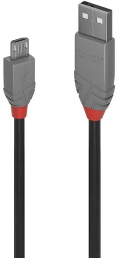 КАБЕЛЬ USB 2.0 A - MICRO-B LINDY ANTHRA LINE 0,5 М