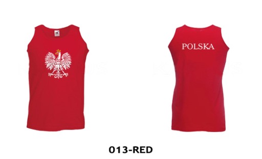 СПОРТИВНАЯ ФУТБОЛКА - ПОЛЬША FRUIT OF THE LOOM L