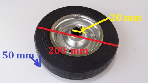Колесо для опоры колеса 200кг прочное 200х50...