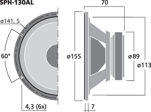 Сабвуфер - Monacor SPH-130AL