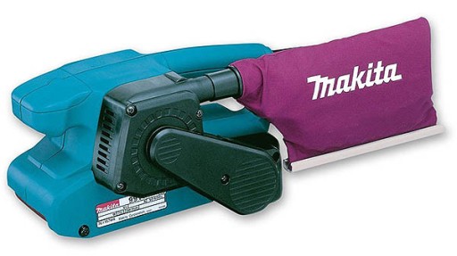 MAKITA 9911 650W ЛЕНТОЧНО-ШЛИФОВАЛЬНАЯ МАШИНА, РЕГУЛИРОВКА ИГРЫ