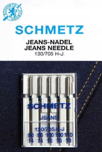 ПОЛУПЛОСКИЕ ИГЛЫ ДЛЯ МАШИНЫ SCHMETZ JEANS № 110