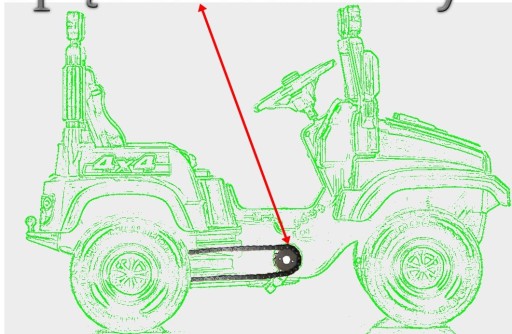 BJ JEEP ЗЕЛЕНЫЙ ВНЕДОРОЖНИК С педалями, 3 ЦВЕТА