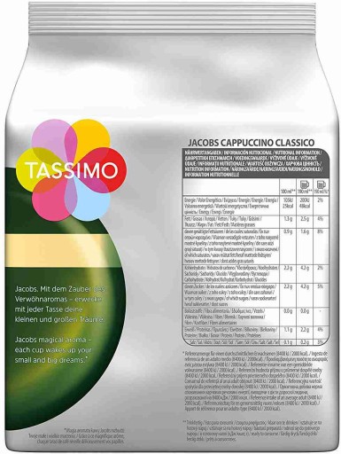 TASSIMO Jacobs Cappuccino Classico 8 капсул