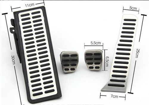 Алюминиевые накладки на педали VW Passat B6 B7 CC Caddy