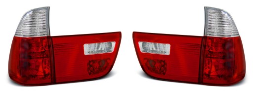 BMW X5 E53 99-06 LAMPY tyl tylne CLEAR RED tuning