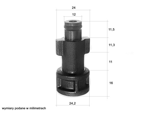 REDUKCJA BAYONET DO BOSCH STARY TYP ZŁĄCZKA WTYK
