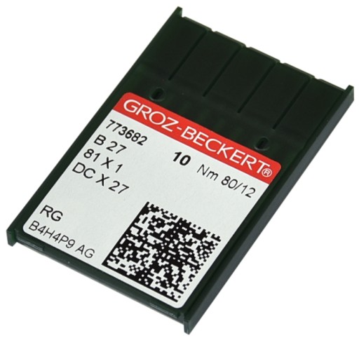 IGŁY DO MASZYN SZWALNICZYCH GROZ BECKERT OVERLOCK OSTRE B27 DCx27 80/12R
