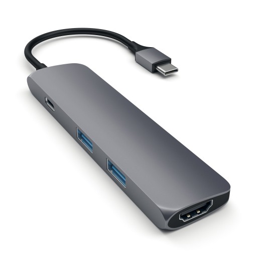 Satechi USB-C Slim Multiport Adapter Space Grey