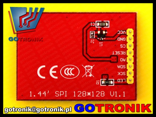 Wyświetlacz LCD TFT 1,44cala 128x128_______BTE-461