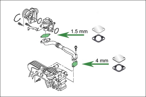 Заглушки EGR 1.4 1.9TDi SKODA Fabia Octavia Superb