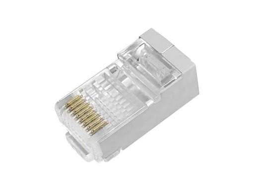 Экранированная сетевая вилка RJ45 8P8C 10шт (2402)