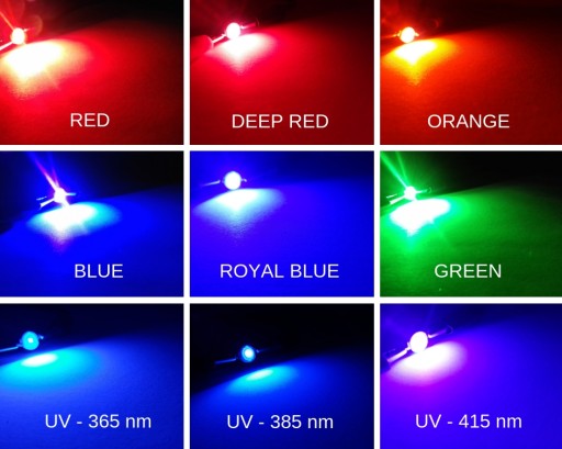 POWER LED 3W Белый Полный Спектр Печатной Платы 45mil