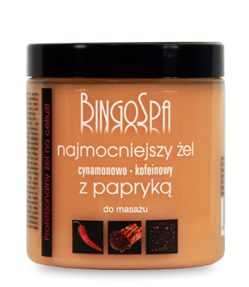 BINGOSPA STRONGEST GEL массаж тела КОРИЦА КОФЕИН ПЕРЕЦ сильнейший