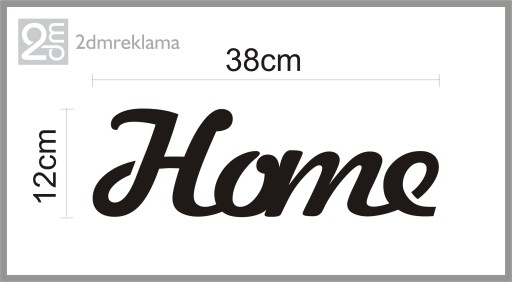 HOME надпись буквы связаны 3D украшение