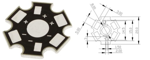 МОЩНЫЙ СВЕТОДИОД 1 Вт EPISTAR 4500K 45mil PCB