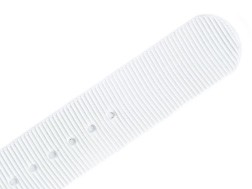 PASEK DO ZEGARKA NATO NYLONOWY 24 MM BIAŁY KOLORY