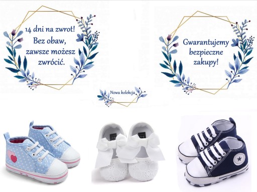 Trampki Buciki niemowlęce 12-18 MIESIĘCY niechodki