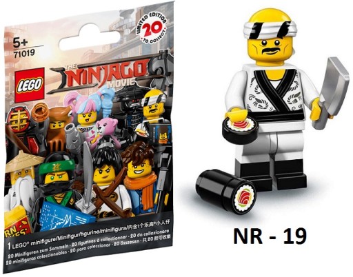 LEGO 71019 MINIFIGURES NINJAGO KUCHARZ SUSHI 19