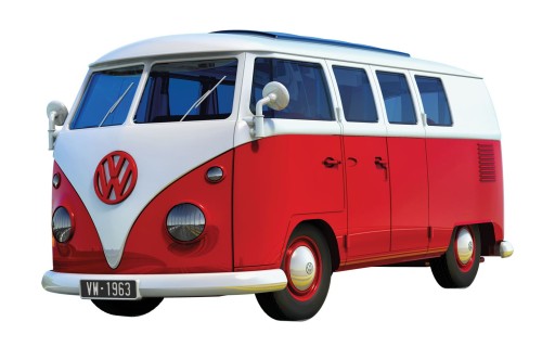 Модель для сборки блоков VW Camper Van Blocks QUICKBUILD AIRFIX License