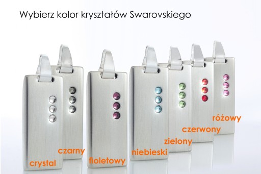 Флеш-накопитель Swarovski с ГРАВИРОВКОЙ | Серебро 925 | 32 ГБ