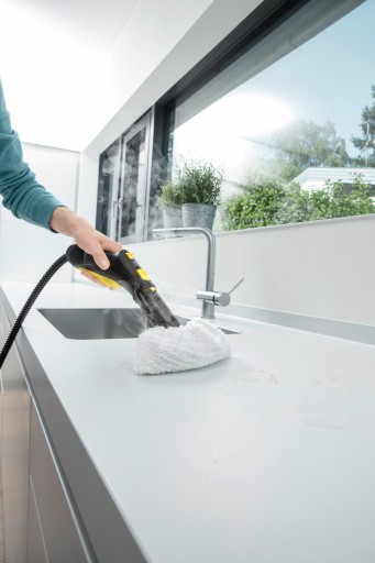 PAROWNICA MYJKA MOP PAROWY DO FUG PODŁÓG KAFELEK SC 3 KARCHER 1900W ZESTAW